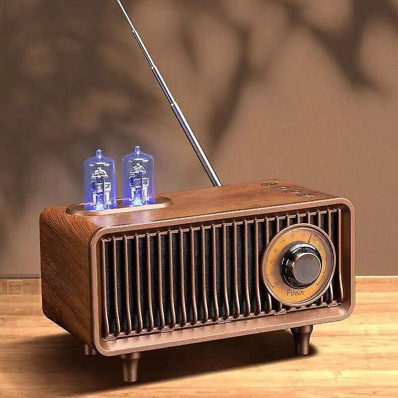 Vintage radio AM/FM retro zvučnik drveni mali