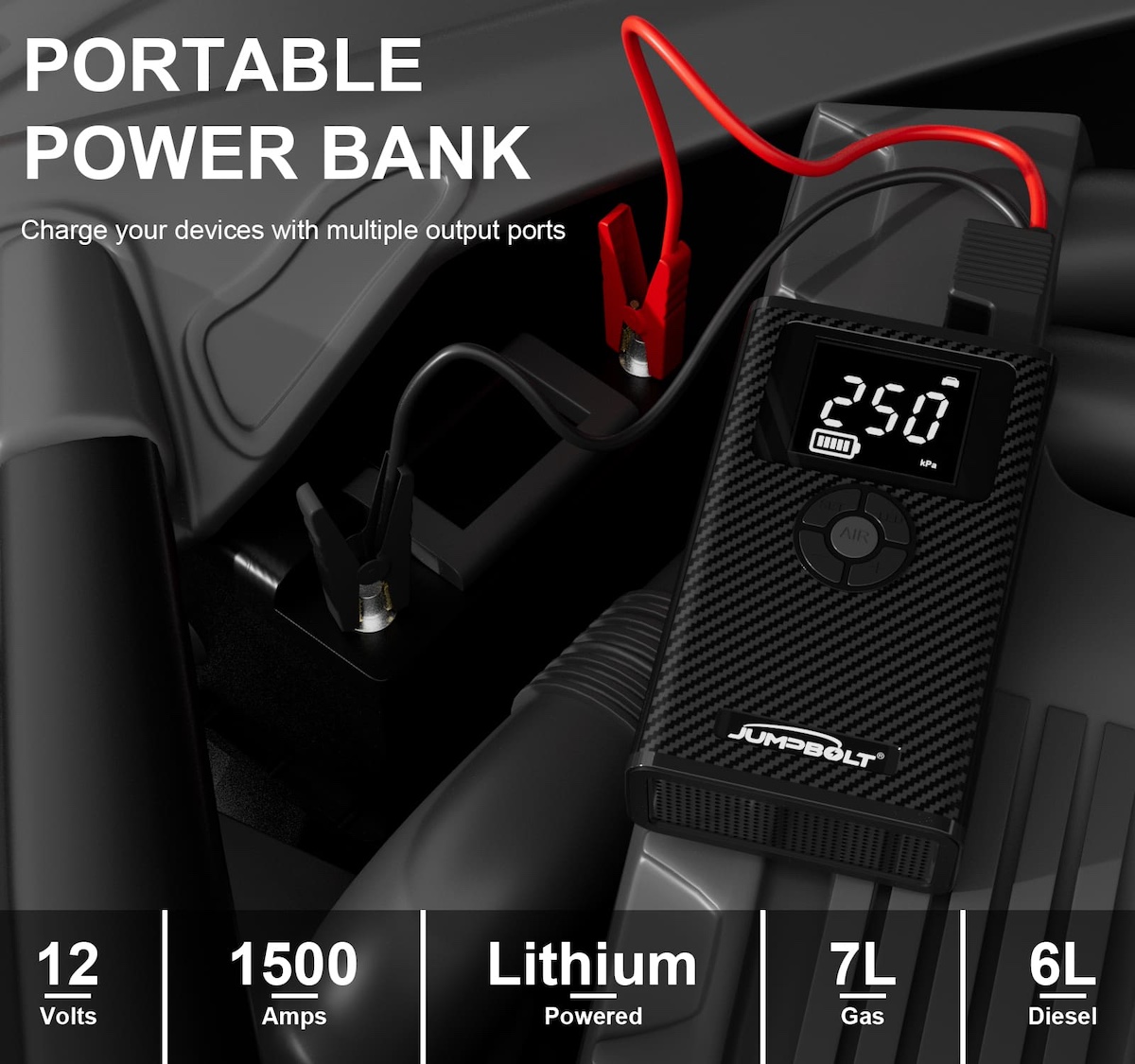 Prijenosni power bank i starter za automobil