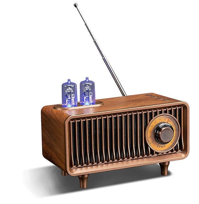 Retro starinski drveni bluetooth radio