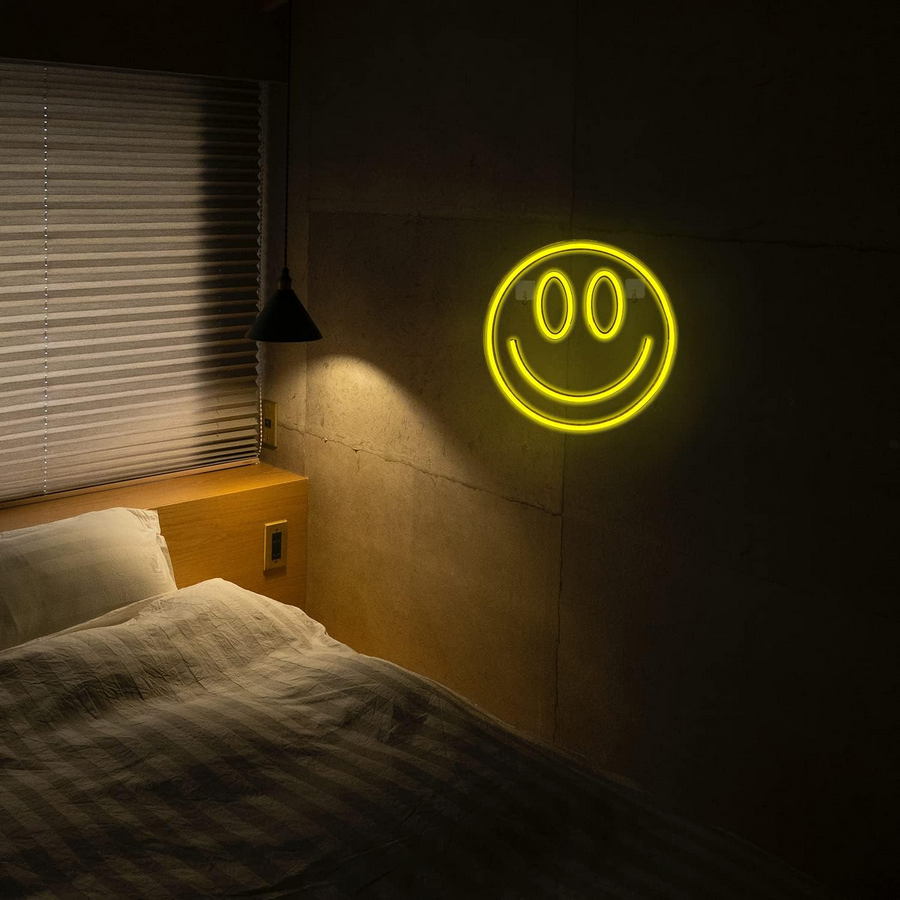 smajli svjetlo LED natpis logo reklama osmijeh