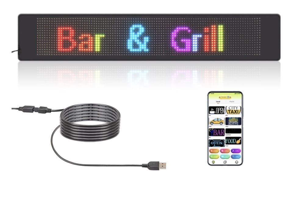 Reklamna LED RGB ploča ploča sa fleksibilnim pomicanjem za automobile